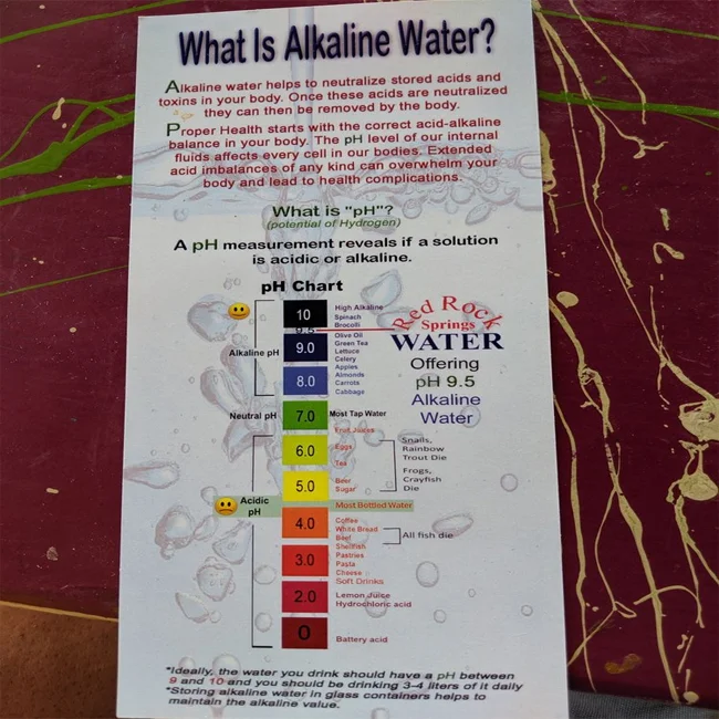 Red Rock Spring Water Alkaline Water